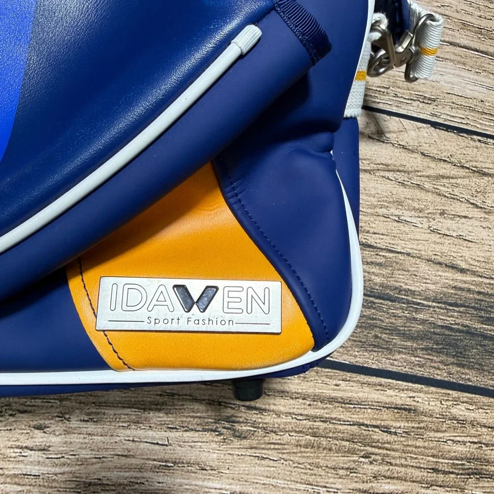 Idawen Tennis Paddle Bag Men Large Blue Orange Limited Edition Duffel Spain